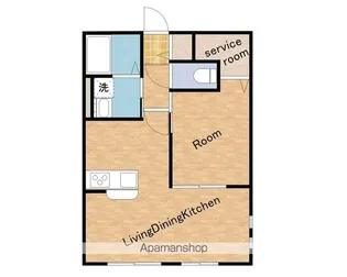 ドゥ・アリエッタ【201号室】の間取り