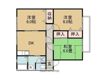 ウィンディアT&T【2階】の間取り