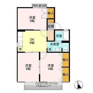 メイプル・タウン ABC【1階】の間取り