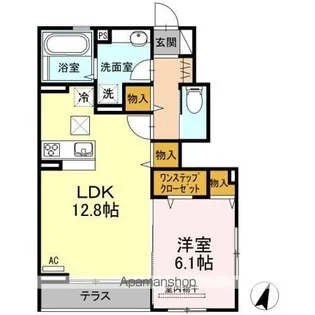 サンモール【1階】の間取り