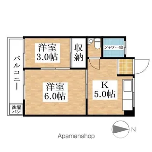 コーポタチバナ【3-B号室】の間取り