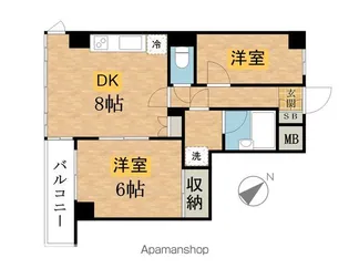 天野ビル【302号室】の間取り