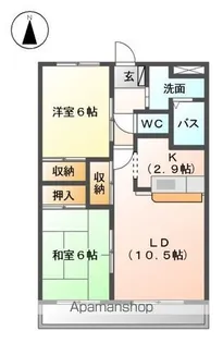セレブ・パレス【2階】の間取り