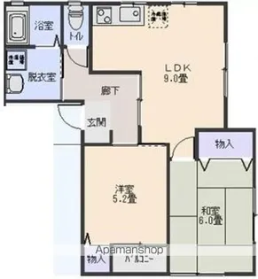 ハイツラニカイ【1階】の間取り