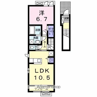 ルーチェ Ⅰ【2階】の間取り