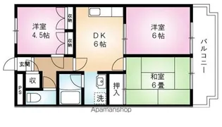 3DKの間取り画像