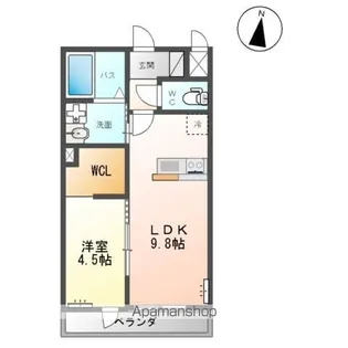 仮)阿見町中央2丁目アパート【2階】の間取り