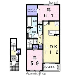 ハイ マウンテン A【2階】の間取り
