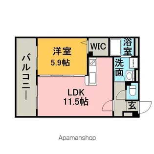 ツインリバールーチェ【3階】の間取り