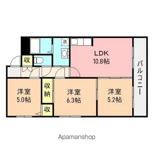 ファミーユ【4階】の間取り