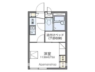 レオパレスFIRST ASTY【1階】の間取り