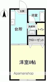 カーサ荒川【105号室】の間取り