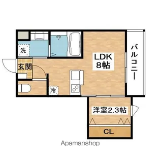 リアコート千里丘ⅡNORTH【3階】の間取り