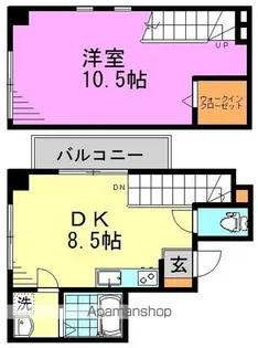 東京都杉並区松ノ木1丁目【マンション】の間取り