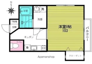 WYNNメゾン舟入【1階】の間取り