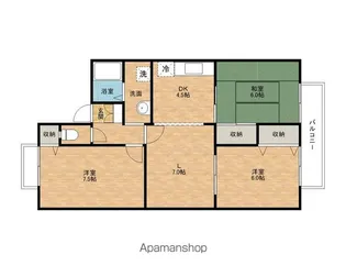 シャイニーSHIBATAⅡ【203号室】の間取り
