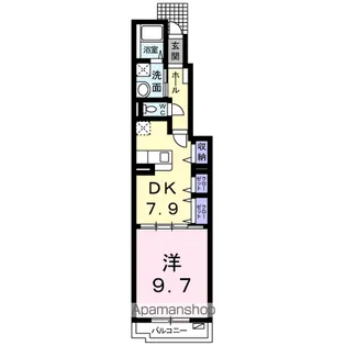 フローラルコートA【1階】の間取り