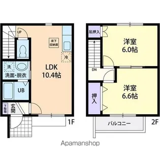 APERIRE【105号室】の間取り