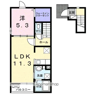 桜庵 B【2階】の間取り