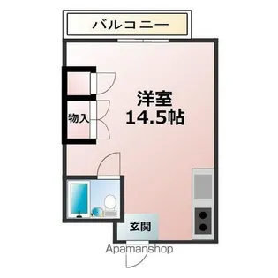 1Rの間取り画像