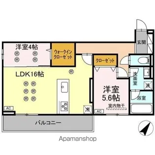 メゾンシュシュ【2階】の間取り