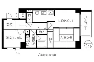 パインフィールド吉祥院【7階】の間取り