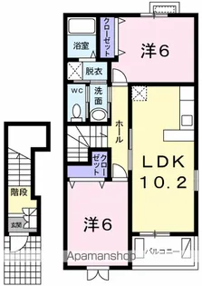 サーマルⅠ【2階】の間取り