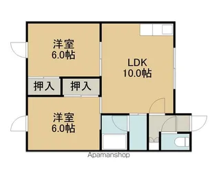 ロイヤルハイム青雲B【203号室】の間取り