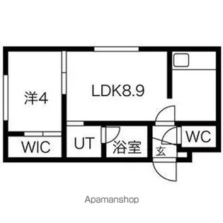 Sapporo House【3階】の間取り