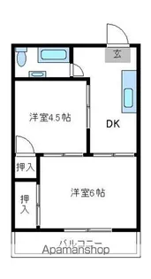上馬柏ビル【501号室】の間取り