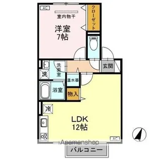 インペリアルコート AB【2階】の間取り