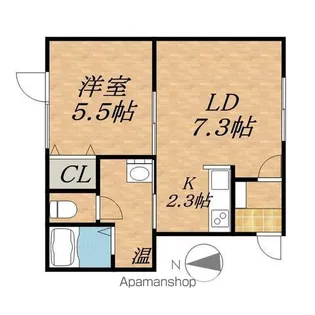 クレスト⑧【2階】の間取り
