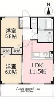 フォブール桜【1階】の間取り
