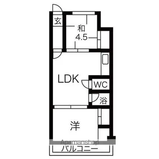 石橋ハイツI【308号室】の間取り