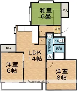 3LDKの間取り画像