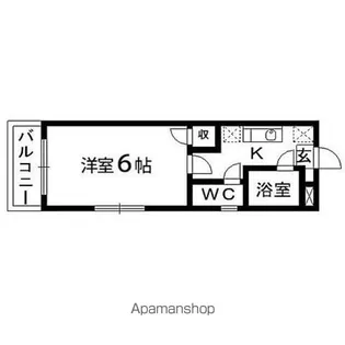 アクティブパレス百合ヶ丘C7【15号室】の間取り