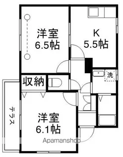 三鷹シャンテ【1階】の間取り