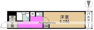 プレステル福島【9階】の間取り