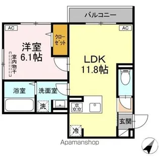 セレスティア細田B【3階】の間取り
