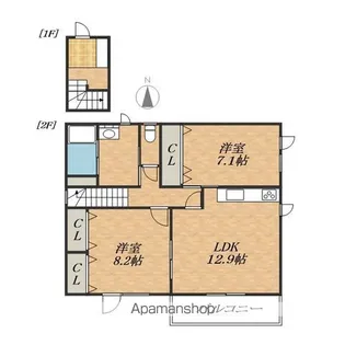 聖Sハウス【2階】の間取り