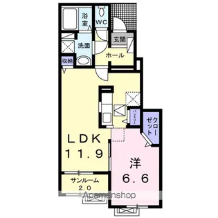 グラン スクエアA【1階】の間取り