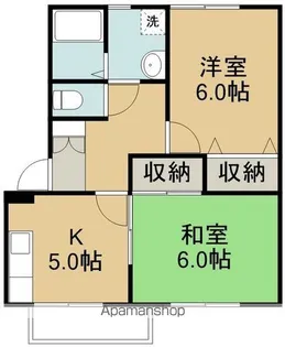 レジデンス愛子【205号室】の間取り