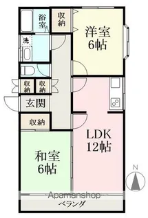 AKANEマンション【202B号室】の間取り