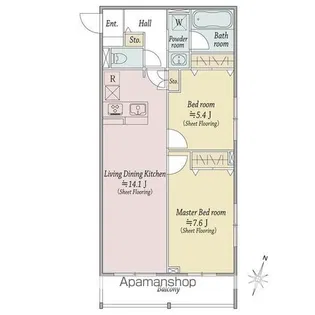 MOCXION川越南通町【3階】の間取り