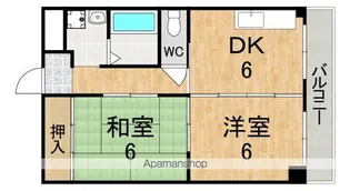 星和台プラザ【3階】の間取り