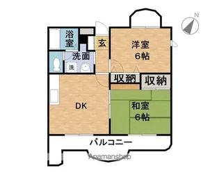 エスポワール花山台【1階】の間取り