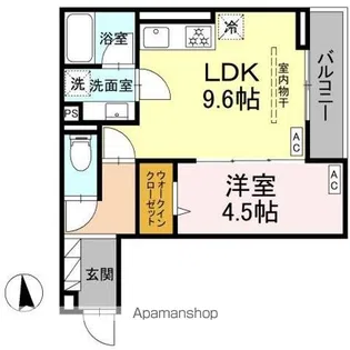 D PAINA 犬蔵【2階】の間取り