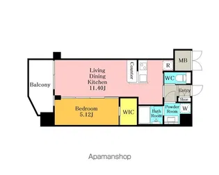 プレジオ川口ASIAN【9階】の間取り