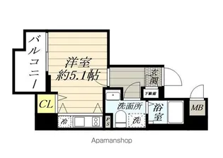 SHOKEN RESIDENCE横浜花月【203号室】の間取り