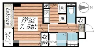 メゾン・ド・ヴィレ八丁堀【603号室】の間取り